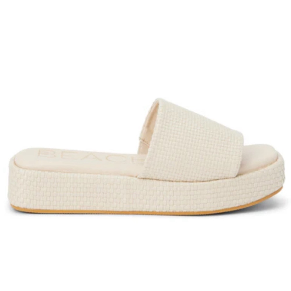NWOT :: Matisse Footwear Ivory Maui Platform Sandal // Size 7, Eur 38
